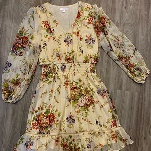 Lauren Conrad dress bohemian v-neck XS